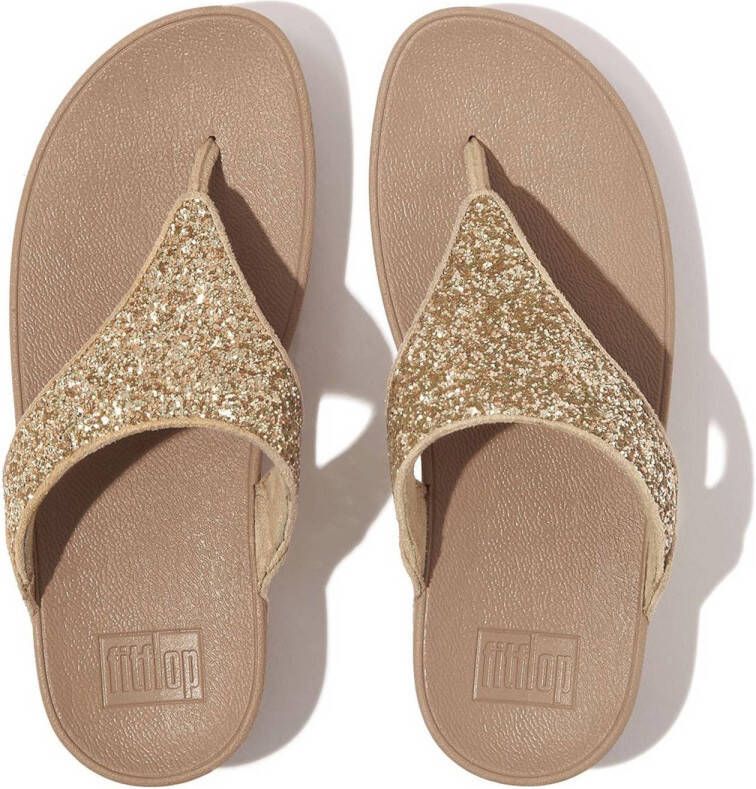 FitFlop TM Lulu Glitter Toe-Thongs teenslippers beige