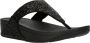 FitFlop ™ Lulu Glitter Toe-Thongs PU Glitter Black Glitter - Thumbnail 1