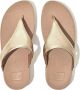 FitFlop TM Lulu Leather Toe-Post leren teenslippers goud - Thumbnail 1