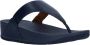 FitFlop TM Lulu leren teenslippers donkerblauw - Thumbnail 1