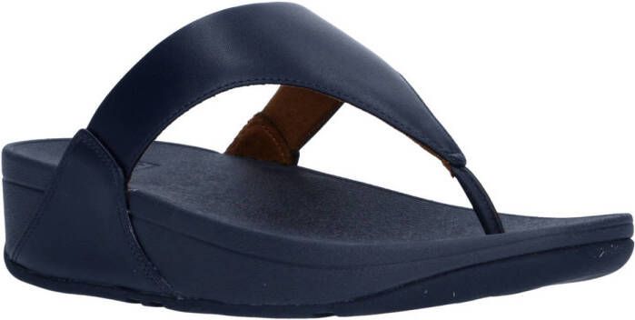 FitFlop Leder Microwobbleboard-zool technologie BLAUW