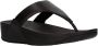FitFlop Lulu Leather Toepost slippers voor Vrouwen Wit - Thumbnail 1