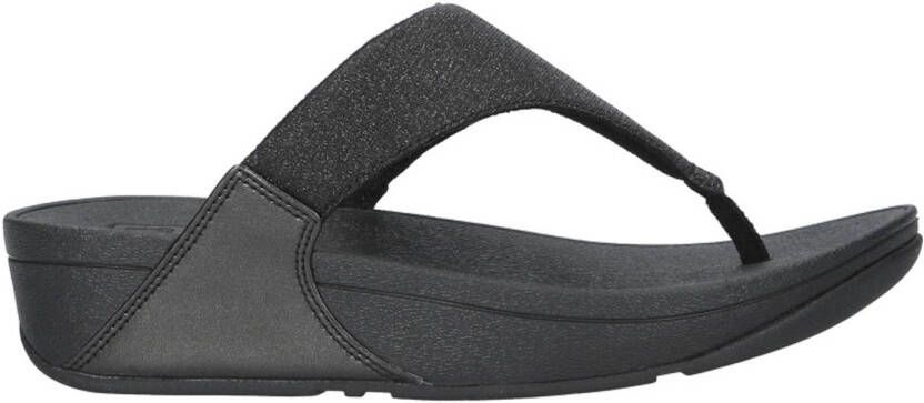 Fitflop Teenslippers LULU SHIMMERLUX TOE-POST SANDALS sleehak zomerschoen slippers in glanzende look