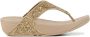 FITFLOP Teenslippers Dames Lulu Glitter Maat: 36 Materiaal: Textiel Kleur: Goud - Thumbnail 2