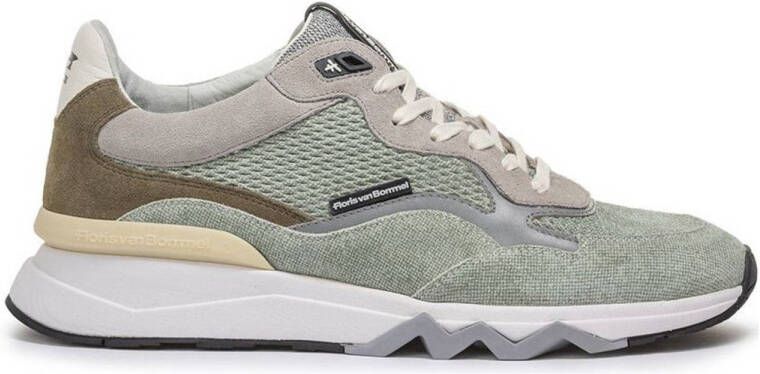 FLORIS VAN BOMMEL Lage Sneakers Heren Sfm-10136 De Zager Maat: 40 Materiaal: Suède Kleur: Groen