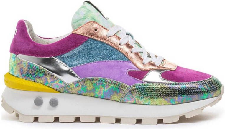 FLORIS VAN BOMMEL Lage Sneakers Dames Sfw-10098 Maat: 36 Materiaal: Leer