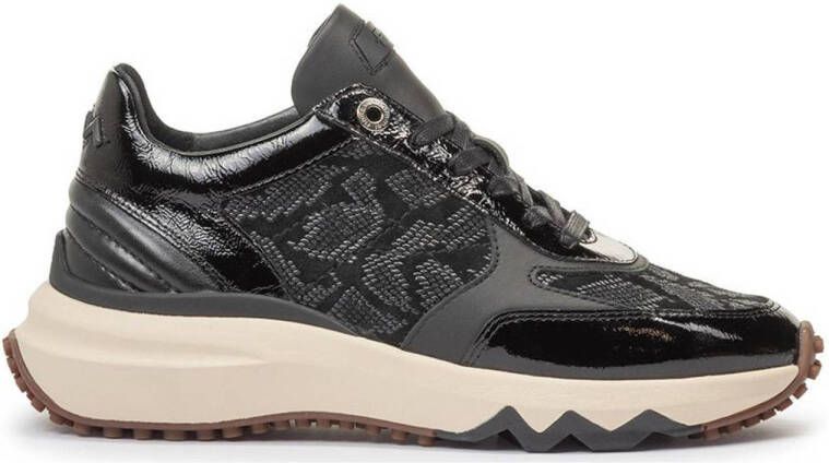 Floris van Bommel Curvi 04.02 Dames Lage Sneakers Black Dames