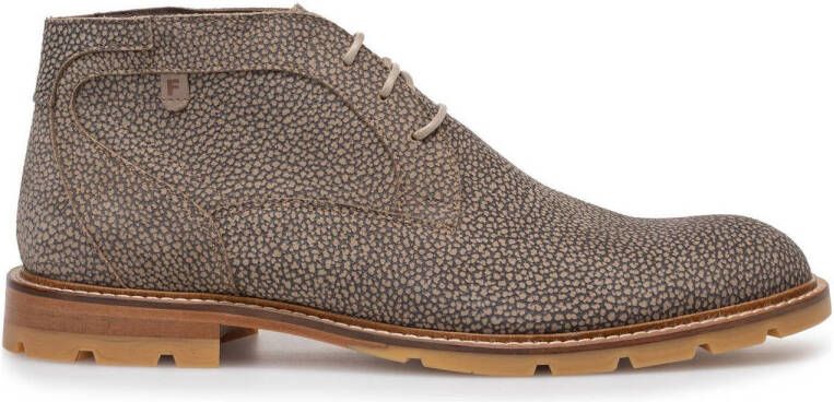 Floris van Bommel De Braver 01.01 nubuck veterboots lichtbruin