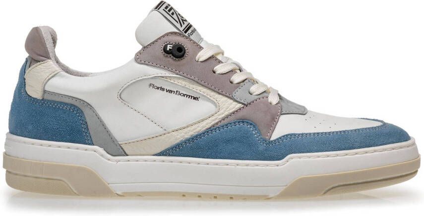 Floris van Bommel De Dunker 03.05 leren sneakers wit blauw