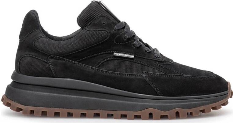 Floris van Bommel De Gripper 04.03 nubuck sneakers zwart