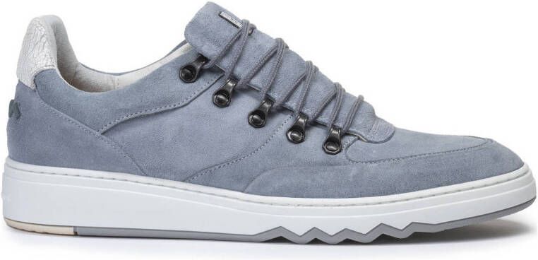 Floris van Bommel De Kupster 02.07 suède sneakers lichtblauw