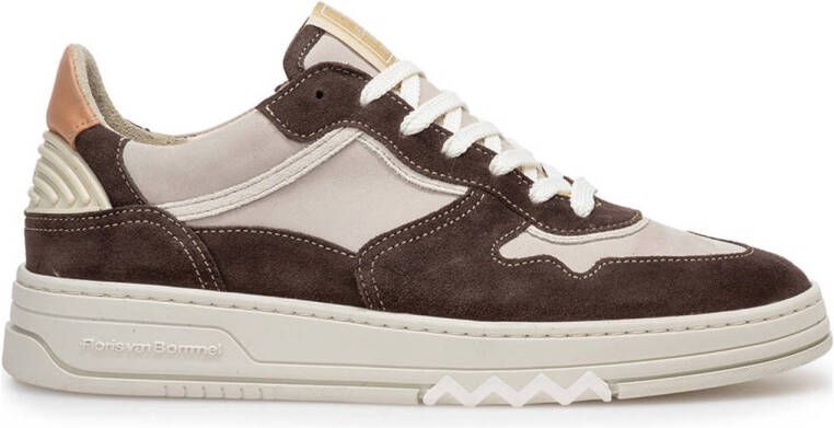 Floris van Bommel De Okker 01.10 suède sneakers bruin beige