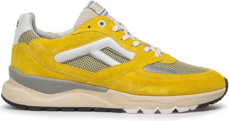 FLORIS VAN BOMMEL Lage Sneakers Heren Sfm-10154 De Treener Maat: 44 Materiaal: Suède Kleur: Geel