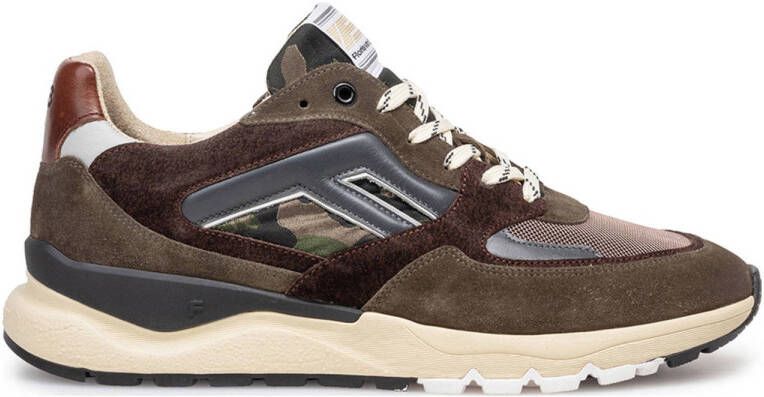 FLORIS VAN BOMMEL Lage Sneakers Heren Sfm-10154 De Treener Maat: 45⅓ Materiaal: Suède Kleur: Groen