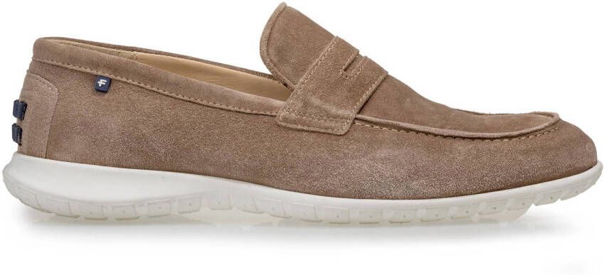 Floris van Bommel De Wolker 02.01 suede loafers beige