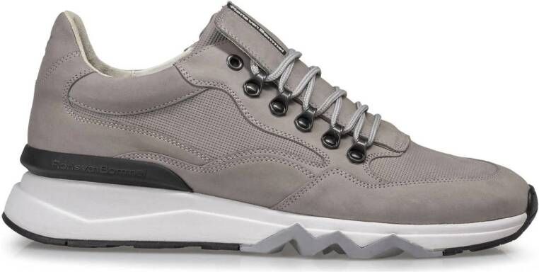 Floris van Bommel De Zager 01.06 nubuck sneakers lichtgrijs