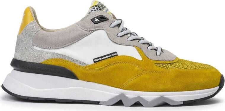 Floris van bommel 10136 De Zager 02.50 Yellow G+ Wijdte Lage sneakers