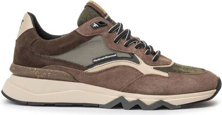 FLORIS VAN BOMMEL Lage Sneakers Heren Sfm-10178 De Zager Maat: 43⅓ Materiaal: Suède Kleur: Groen