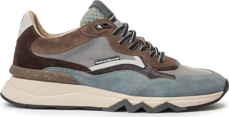 FLORIS VAN BOMMEL Lage Sneakers Heren Sfm-10178 Maat: 43⅓ Materiaal: Suède Kleur: Blauw