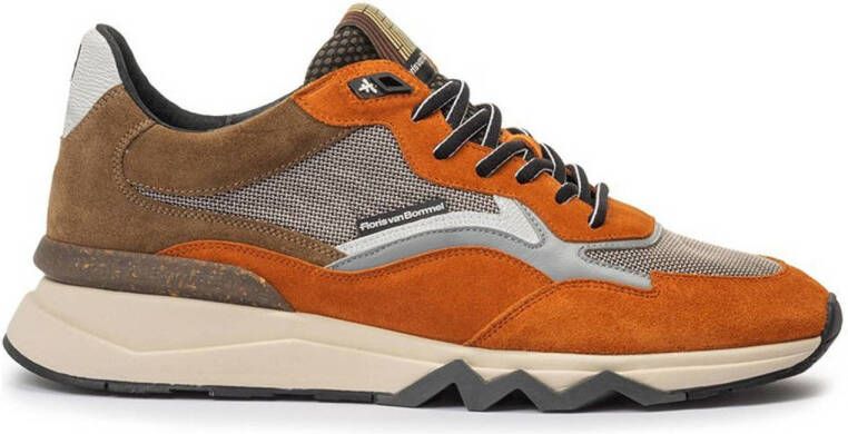 FLORIS VAN BOMMEL Lage Sneakers Heren Sfm-10178 De Zager Maat: 40⅔ Materiaal: Suède Kleur: Cognac