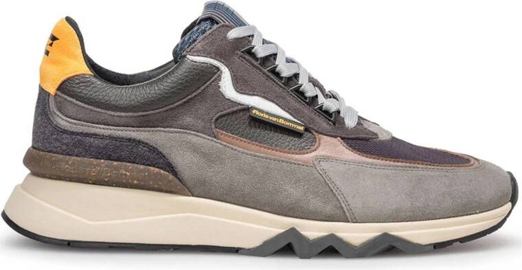 Floris van Bommel De Zager 12.07 suède sneakers donkergrijs