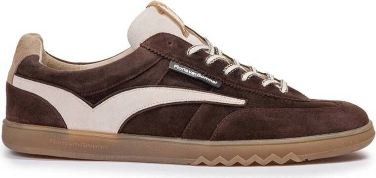Floris van Bommel De Zaler 01.13 suède sneakers donkerbruin