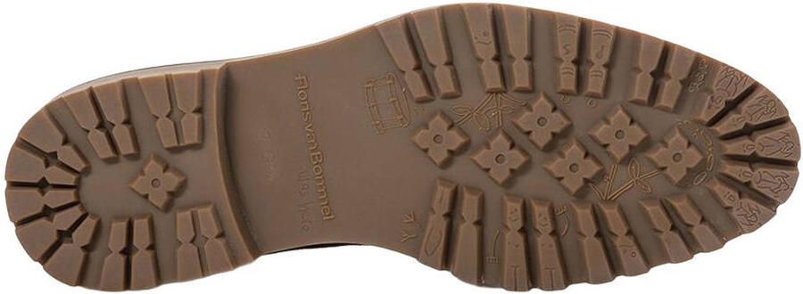 Floris van Bommel 01.36 suède veterboots met profielzool donkerbruin - Foto 3