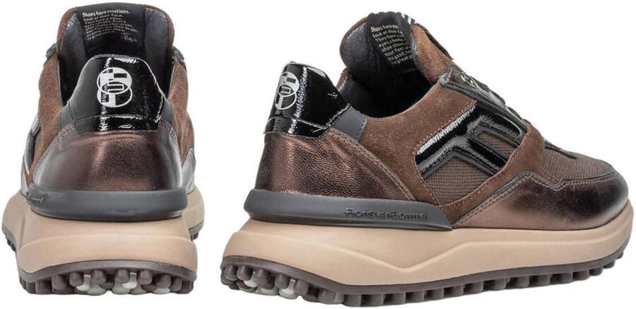 Floris van Bommel Dames Sneakers Noppi 52.06 Darkbrown Donkerbruin - Foto 2