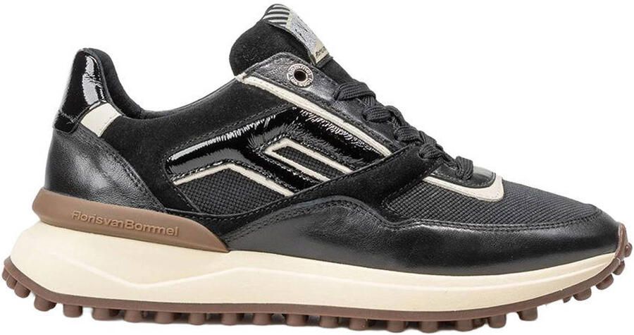 Floris van Bommel 52.08 leren sneakers zwart