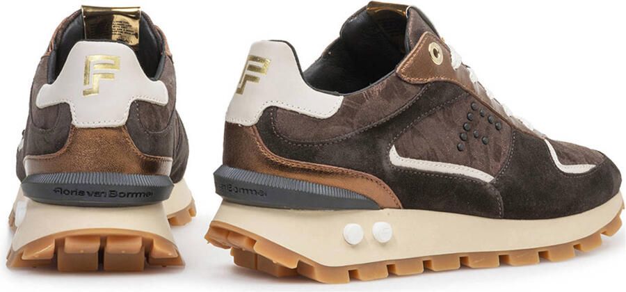 FLORIS VAN BOMMEL Lage Sneakers Dames Sfw-10084 Blokki Maat: 39 Materiaal: Leer Kleur: Bruin - Foto 2