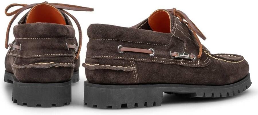 Floris van Bommel Boat Shoe 02.06 suède bootschoen donker bruin - Foto 2