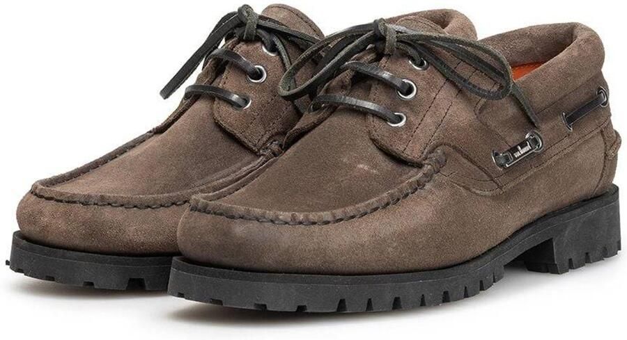 Floris van Bommel Boat Shoe 02.07 suède bootschoen taupe - Foto 2
