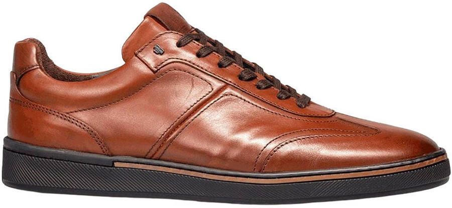 Van bommel 10018 Bora 01.06 Dark Cognac H-Wijdte Veterschoenen