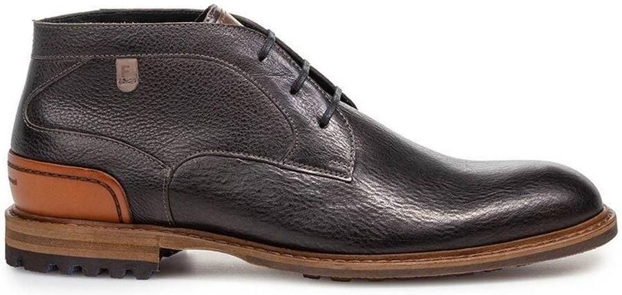 Floris van Bommel Crepi 13.14 leren enkelboots zwart