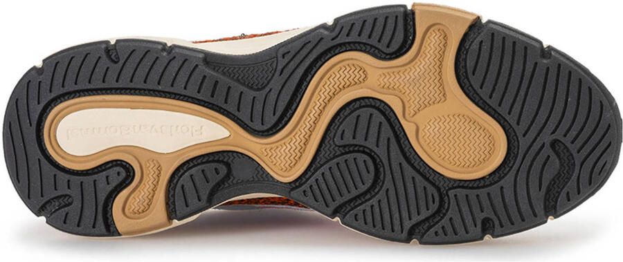 Floris van Bommel Daysi 03.10 suède sneakers taupe roze panter - Foto 3