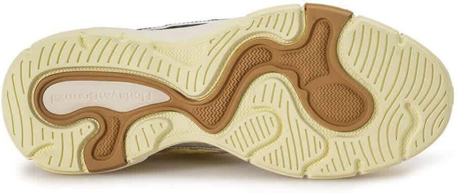 FLORIS VAN BOMMEL Lage Sneakers Dames Sfw-10152 Daysi Textiel Butter yellow - Foto 3