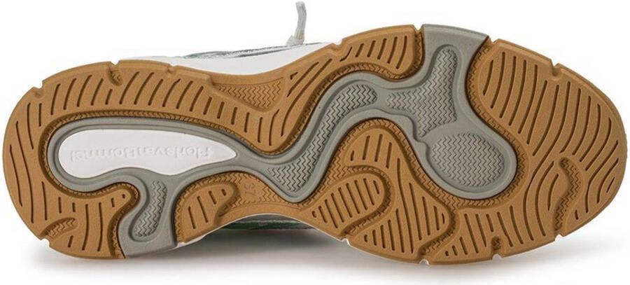 Floris van Bommel Daysi 05.04 leren sneakers zilver turquoise - Foto 3