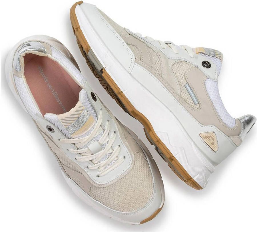 FLORIS VAN BOMMEL Lage Sneakers Dames Sfw-10168 Daysi Maat: 42 Materiaal: Leer Kleur: Wit - Foto 2