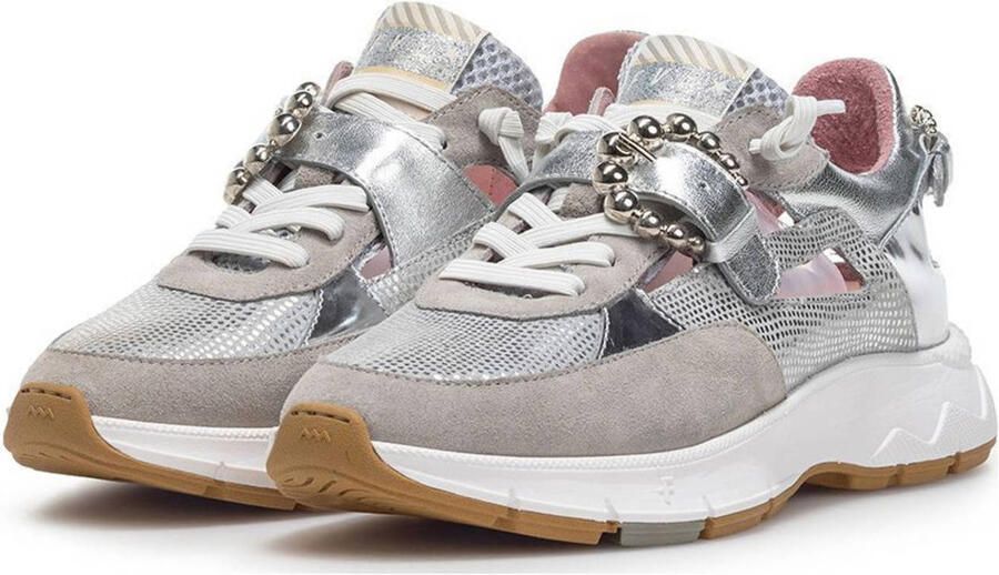 Floris van Bommel Daysi 08.02 suède sneakers zilver - Foto 2
