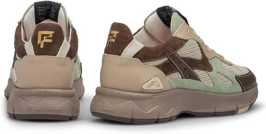 Floris van Bommel Daysi leren sneakers donkerbruin - Foto 3