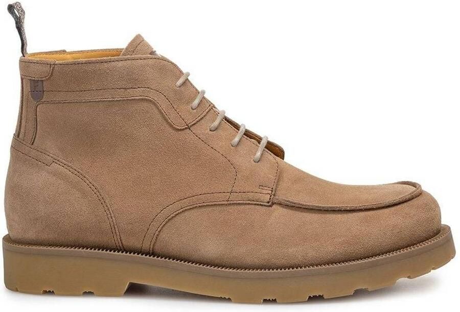 Floris van Bommel DE BIJLER 01.05 Vrije tijd half-hoog Heren veterschoen Heren sneakers Taupe