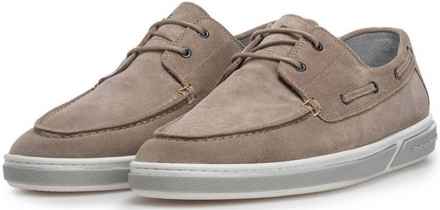 FLORIS VAN BOMMEL Veterschoenen Heren Sfm-10208 De Booter Maat: 44⅔ Materiaal: Suède Kleur: Taupe - Foto 7