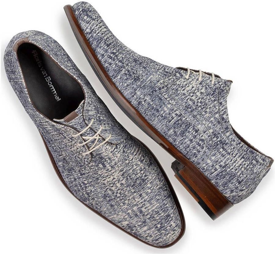 FLORIS VAN BOMMEL Nette Schoenen Heren Sfm-30316 De Draver Maat: 44 Materiaal: Suède Kleur: Blauw - Foto 7