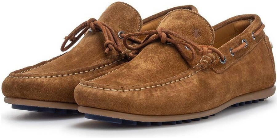 Floris van Bommel De Drijver 01.15 suède mocassins cognac - Foto 7