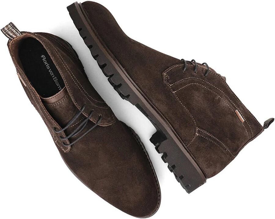 Floris van Bommel De Floter 01.00 suède enkelboots donkerbruin - Foto 2