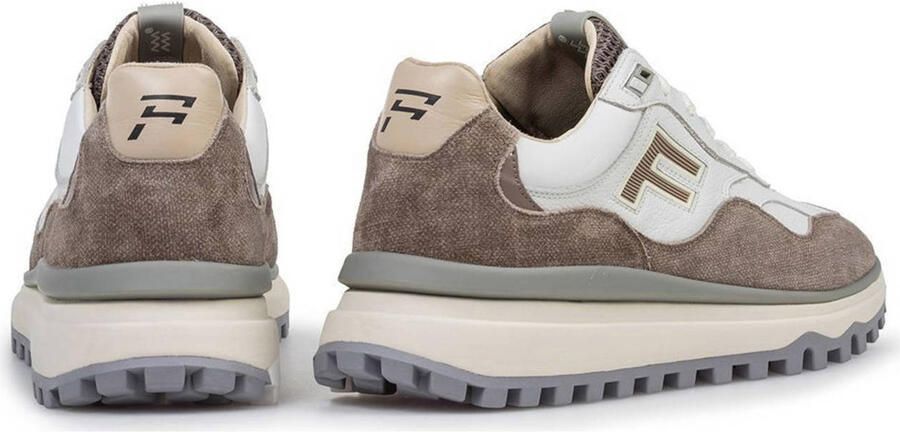 Floris van Bommel De Gripper 01.16 suède sneakers bruin wit - Foto 3