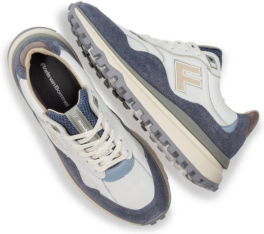 Floris van Bommel Sfm-10238 De Gripper Sneakers Leer Heren Wit - Foto 2