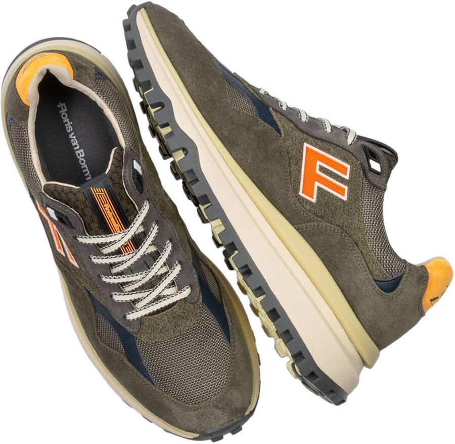 Floris van Bommel Sfm-10238 De Gripper Sneakers Textiel Heren Groen - Foto 2