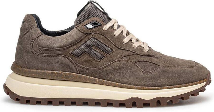 Floris van Bommel De Gripper 01.42 suède sneakers donkerbruin