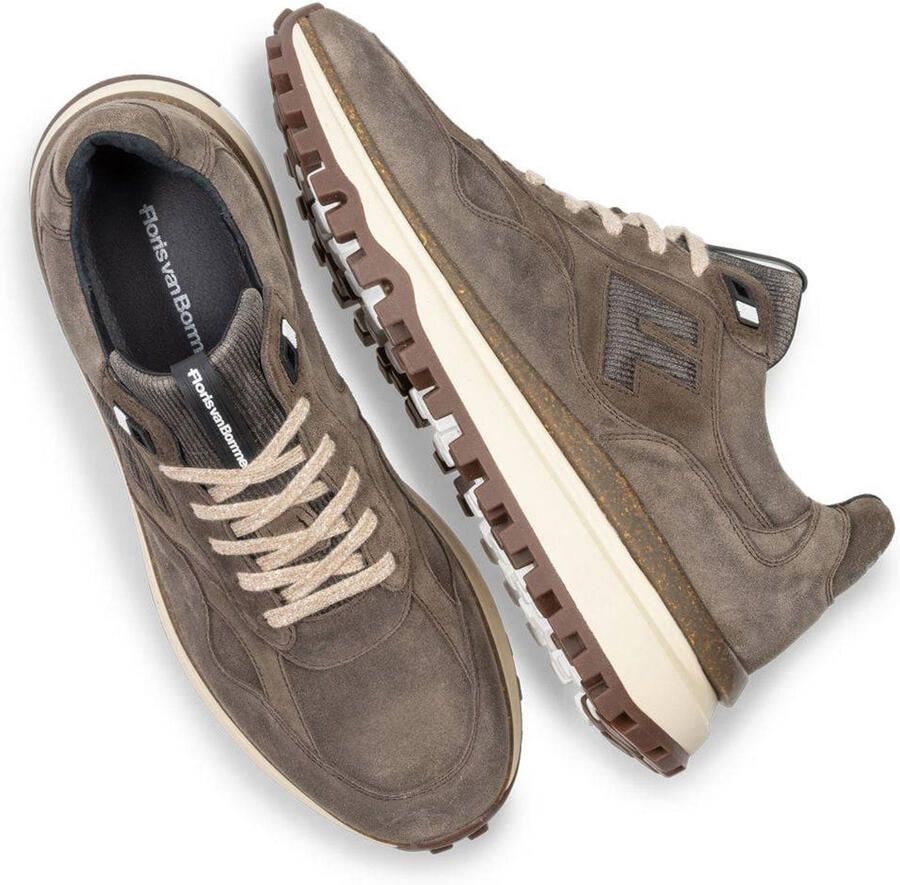 Floris van Bommel De Gripper 01.42 suède sneakers donkerbruin - Foto 2